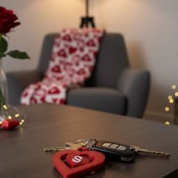 Obesek srček s črko