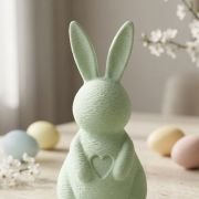 Pastelni sedeči zajček