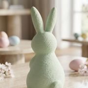 Pastelni sedeči zajček