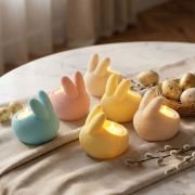 Svečnik “Pastelni zajček”