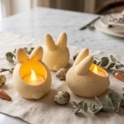 Svečnik “Pastelni zajček”